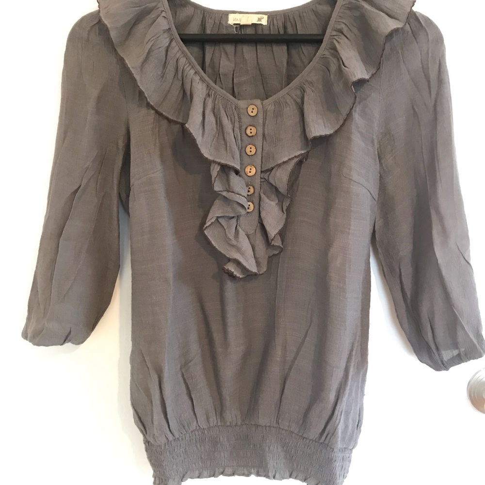 Gray blouse